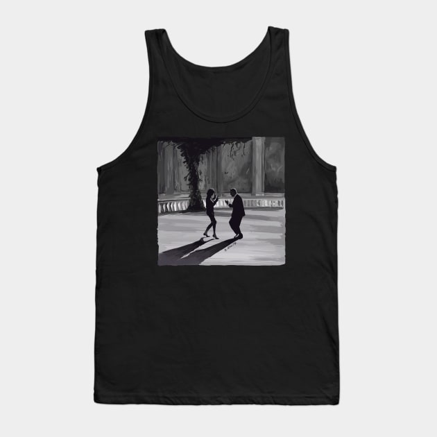 Fellini 8 1/2 Illustration - Dance Scene Tank Top by burrotees